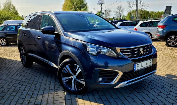 Peugeot 5008 cena 69999 przebieg: 134000, rok produkcji 2019 z Świętochłowice małe 631